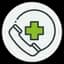 Support in an emergency icon