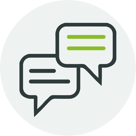 Communication in a crisis icon