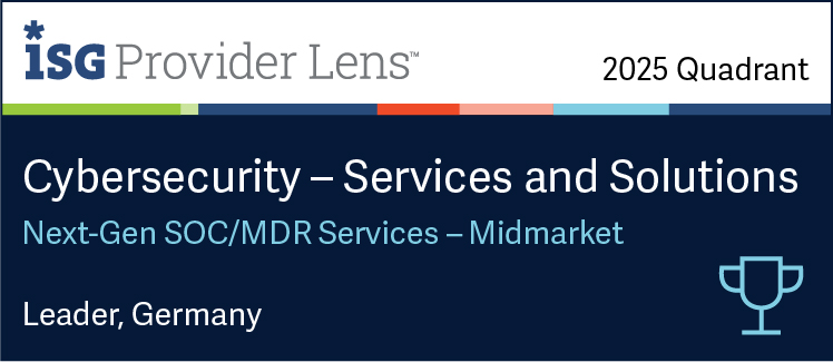 ISG Award suresecure Leader Next-Gen SOC logo